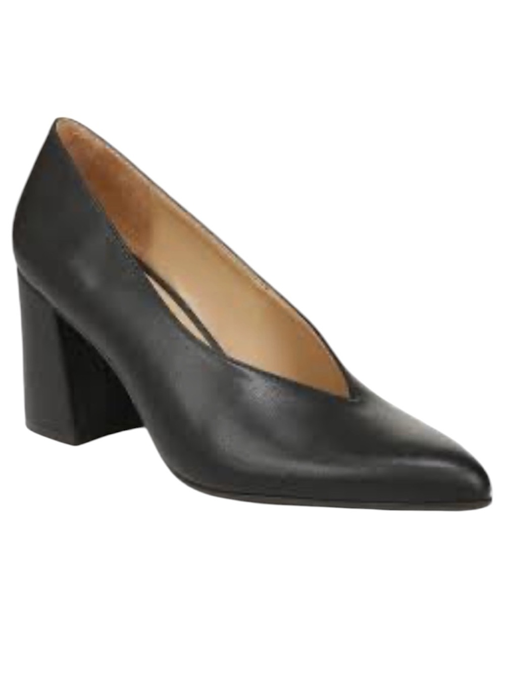 Naturalizer Paden Leather Block Heel Pump
